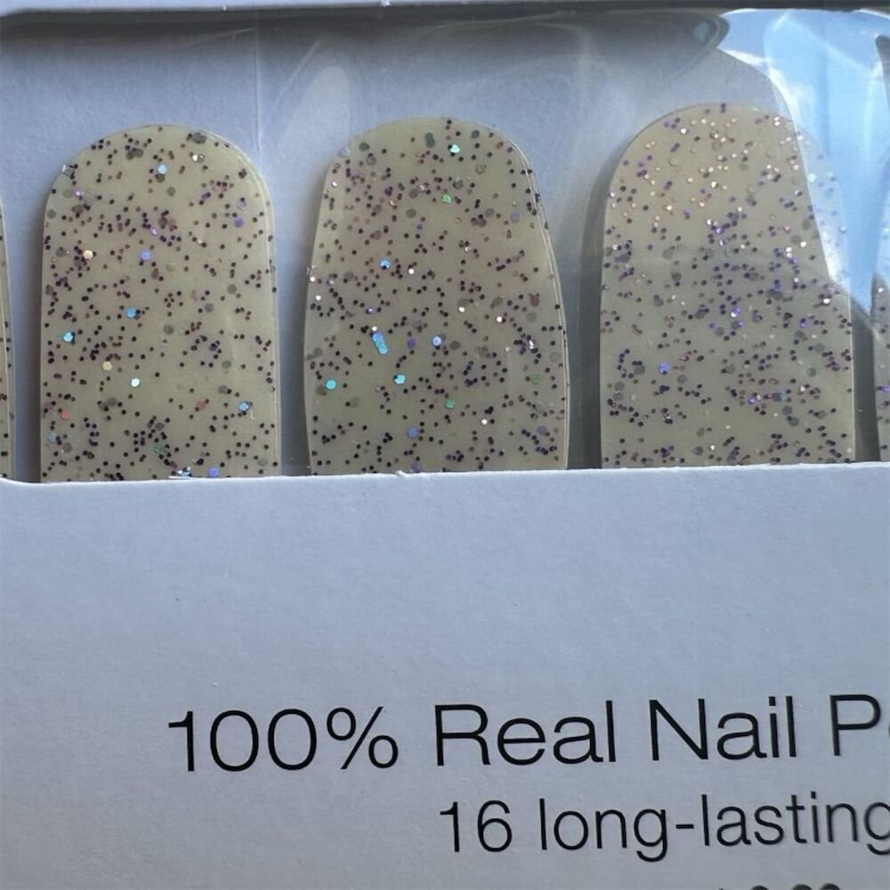 Color Street Candied Lavender Glitter Nail Polish Strips 16ct - Picture 2 of 3